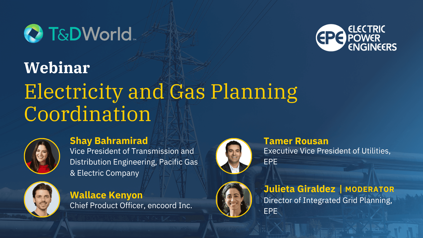 Webinar · T&D World: Electricity and Gas Planning Coordination